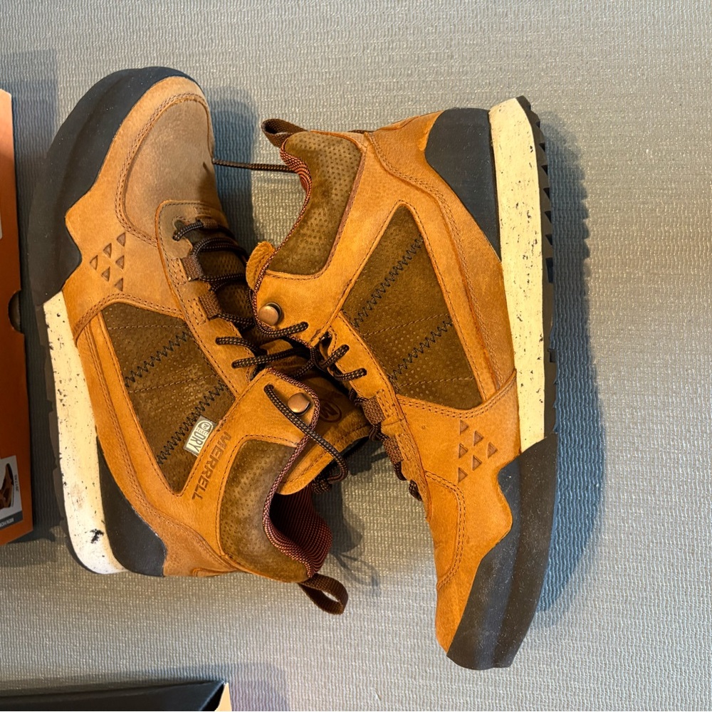 Merrell Orange Mid-Top Sneakers